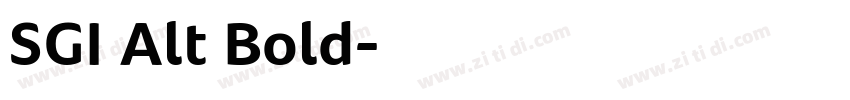 SGI Alt Bold字体转换